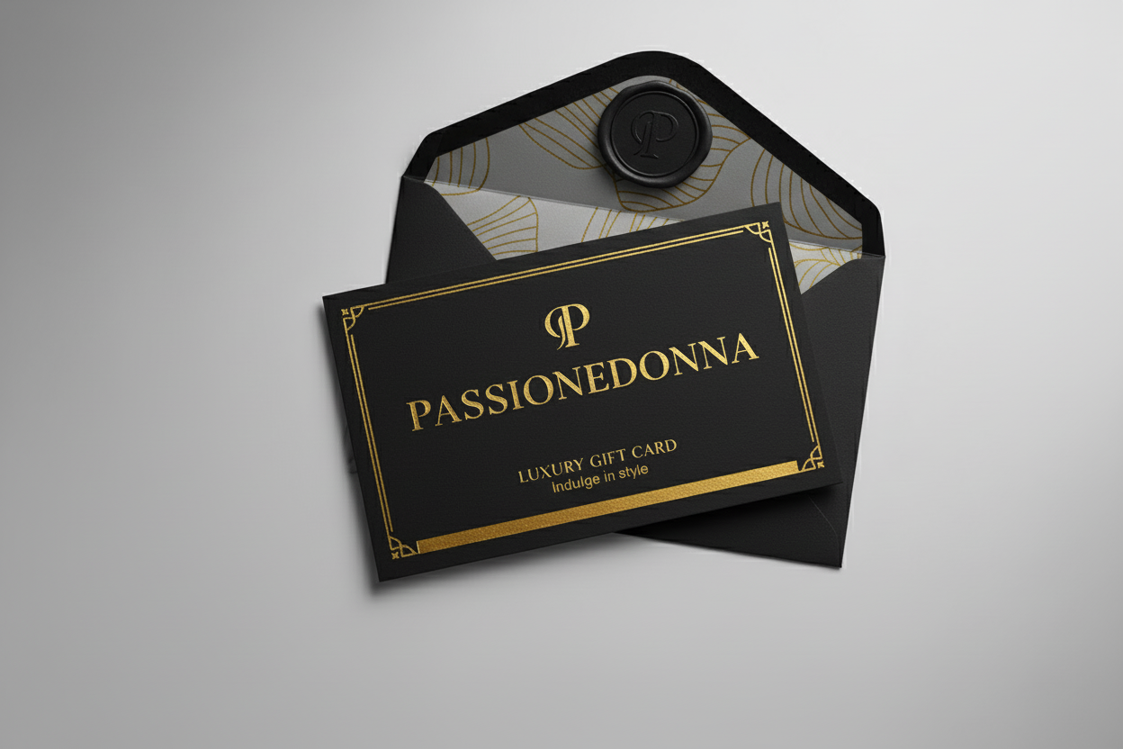 Gift card Passionedonna nero grigio oro
